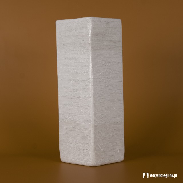 wazon osłonka ceramiczna- najwyższy kwadrat 